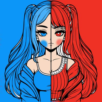 realistic girl split