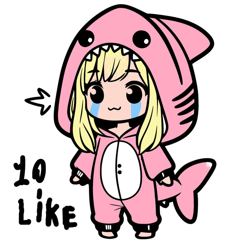 girl in shark onesie