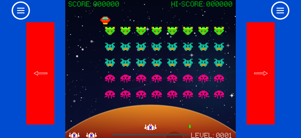 Retro Remix: Space Shooter - Retro Remix Space Shooter gameplay with pixel art aliens