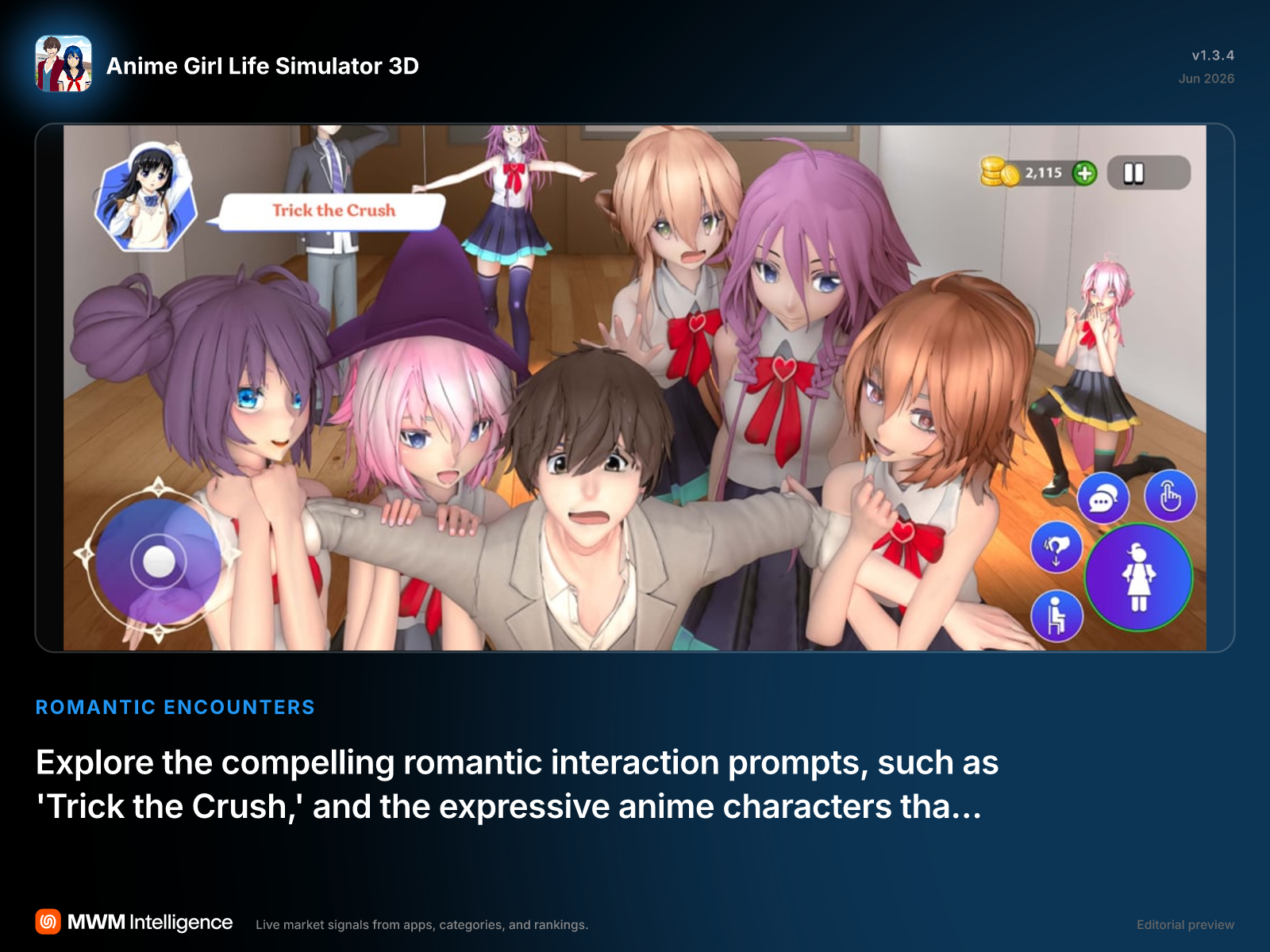 Anime Girl Life Simulator 3D - Games App | MWM