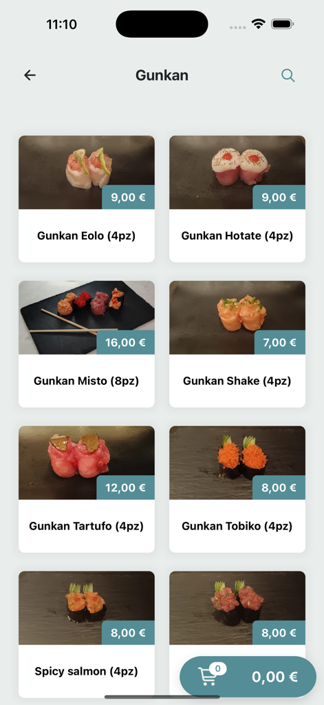 Nami sushi & poke - Nami sushi and poke app gunkan menu