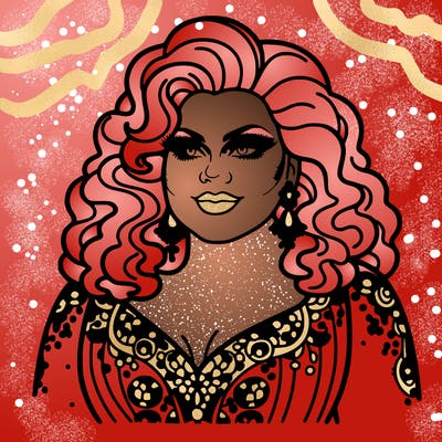 realistic plus size drag queen