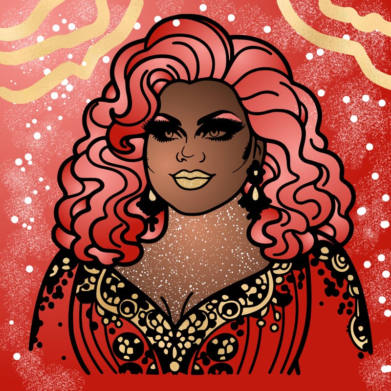 realistic plus size drag queen