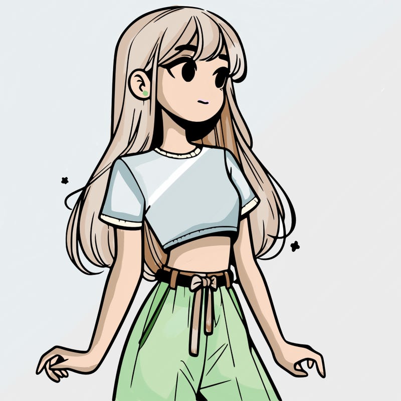 girl in a cute crop top