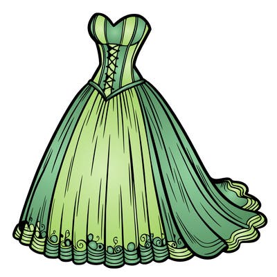 wedding dress-corset and a long and flowy skirt