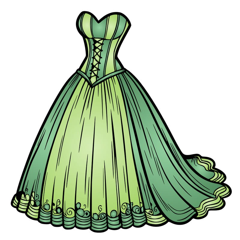 wedding dress-corset and a long and flowy skirt