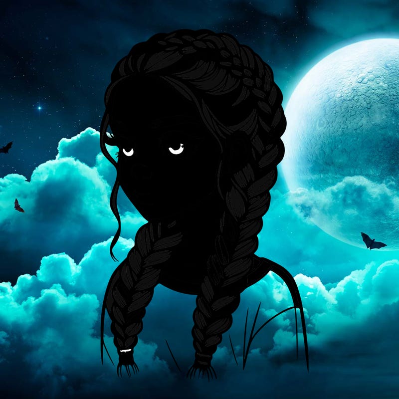 realistic girl with braids