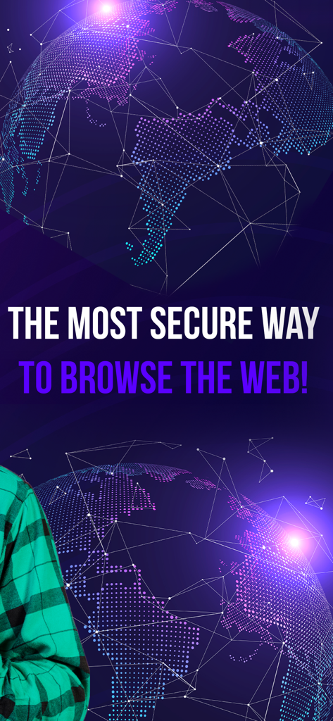 Rocket VPN Proxy - Fast VPN - Promotional image for Rocket VPN Proxy with text stating it is the most secure way to browse the web