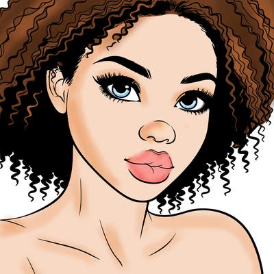 realistic black girl