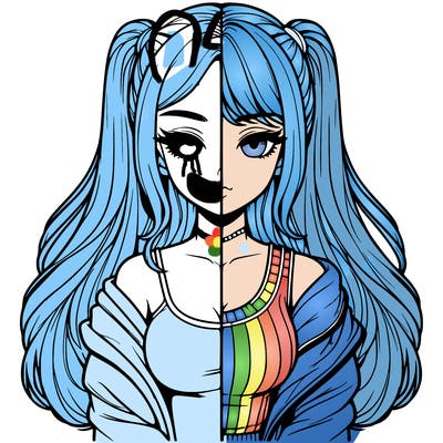 realistic girl split