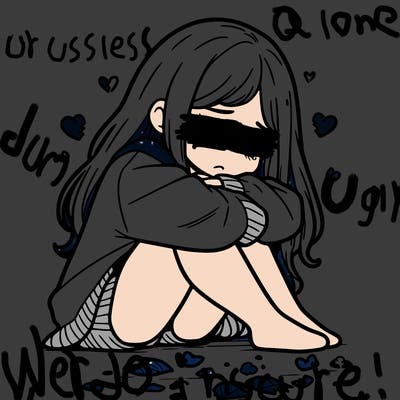 a girl after a breakup