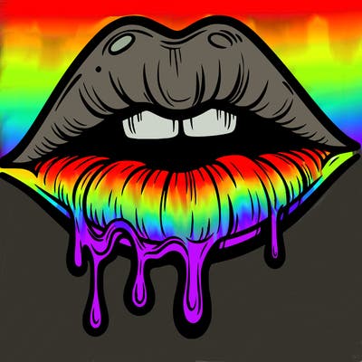 lips that look realistic and drip