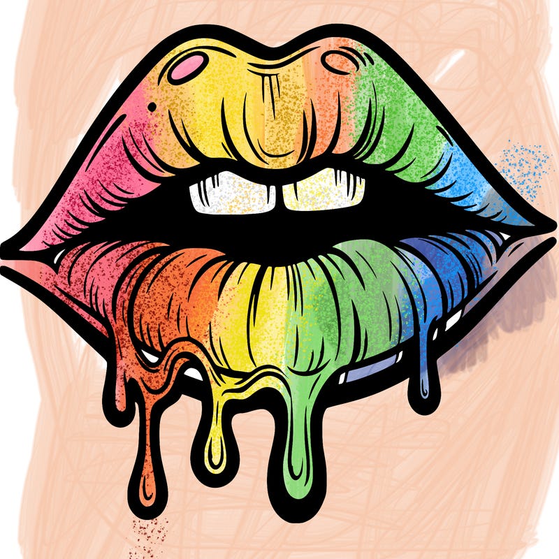 lips that look realistic and drip