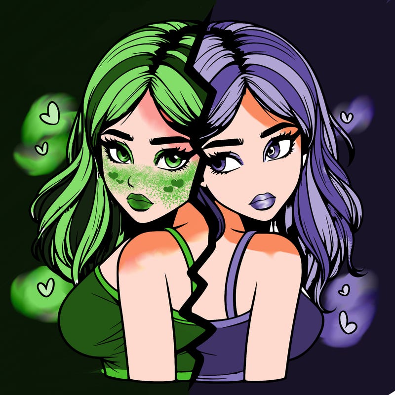 realistic girl split