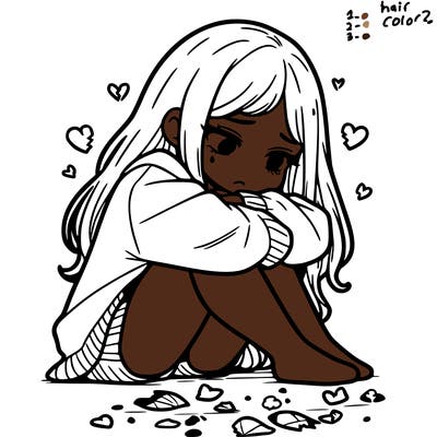 a girl after a breakup