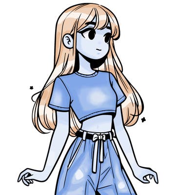 girl in a cute crop top