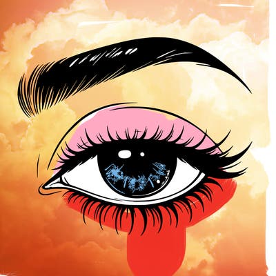 eye closed realistic