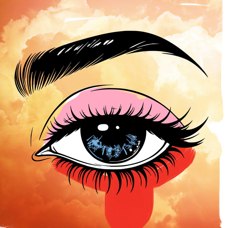 eye closed realistic