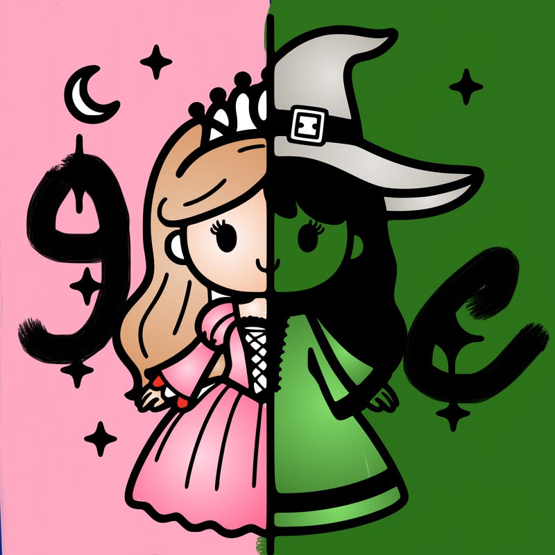 split princess and witch