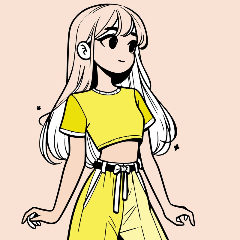 girl in a cute crop top