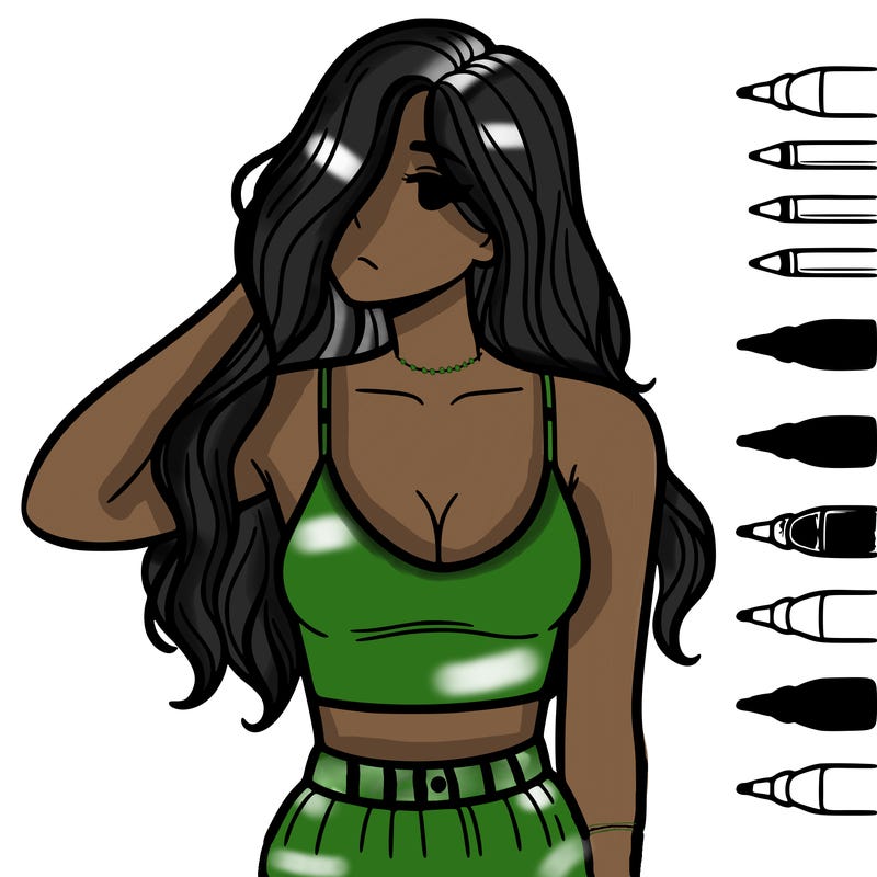 girl in crop top