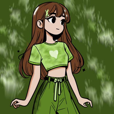 girl in a cute crop top