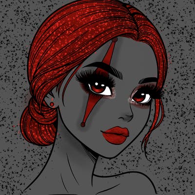 realistic girl with lashes