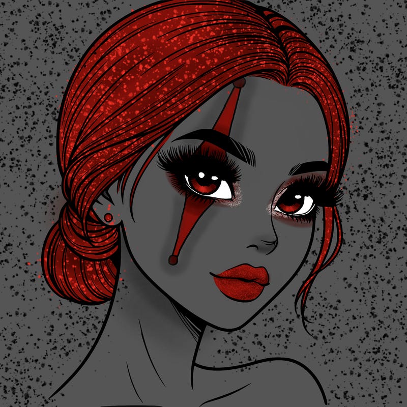 realistic girl with lashes