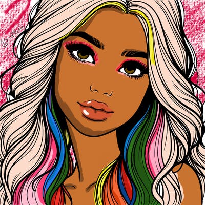 beautiful realistic girl