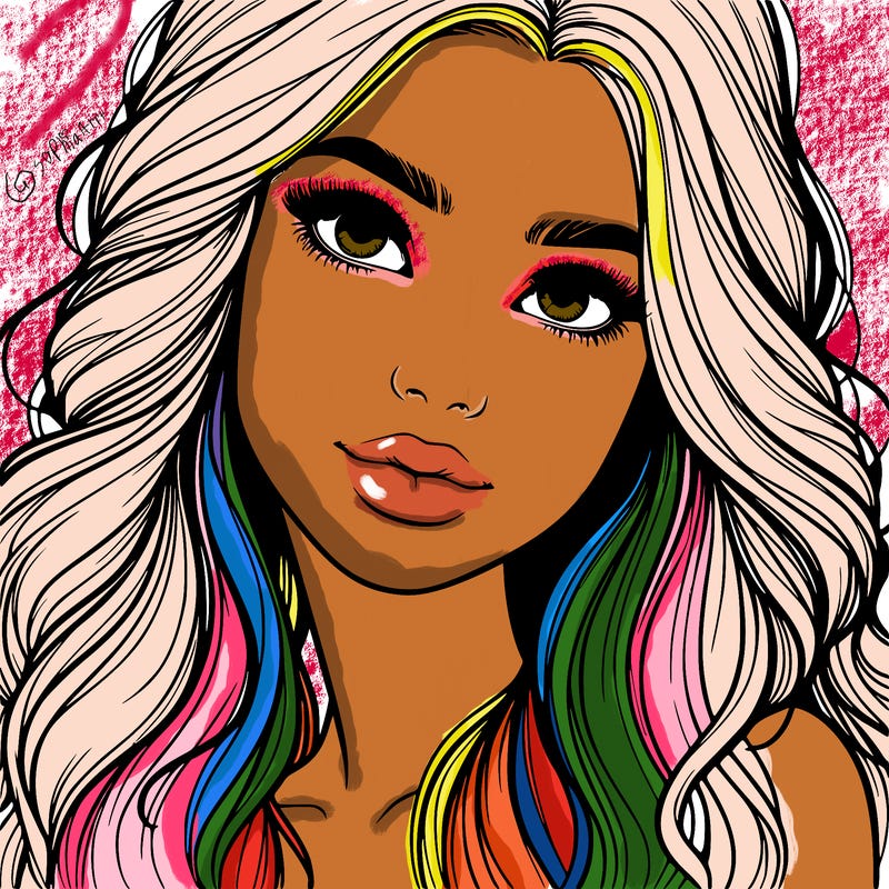 beautiful realistic girl