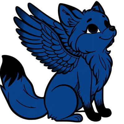 fox with wings