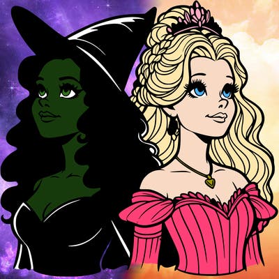'elphaba and glinda (realistic)