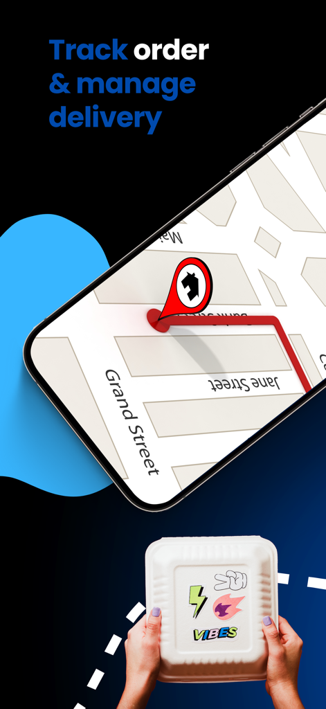 Mobile app interface showing real-time order tracking on a map for food delivery in Harare