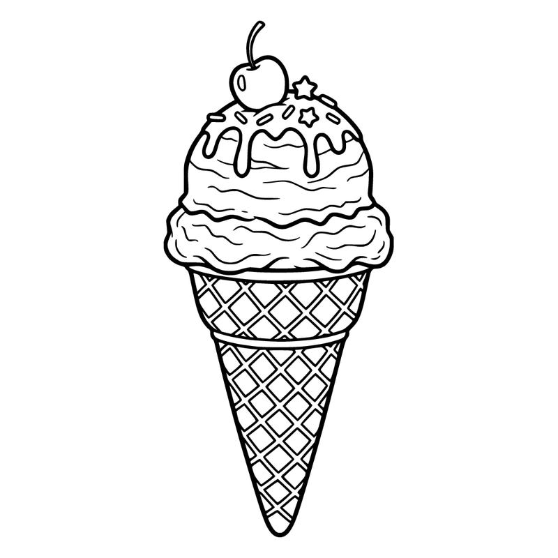 ice cream with 3 toppings