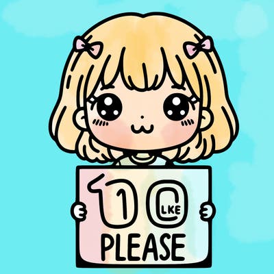 a cute girl holding a sign that says 100 like please