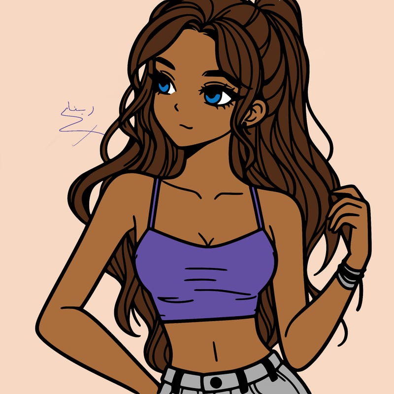 girl in crop top