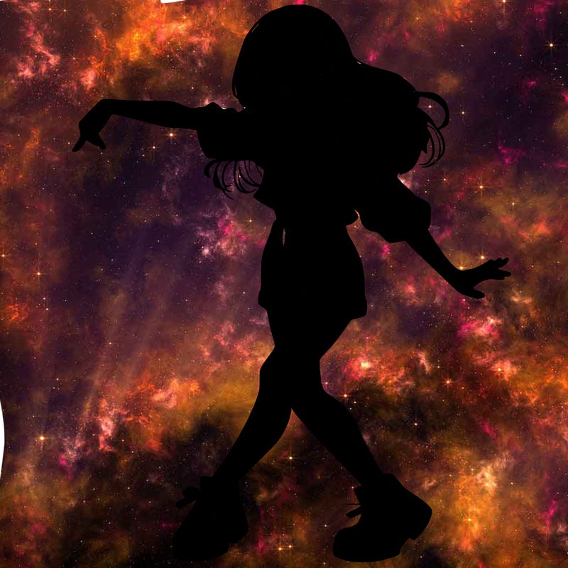 realistic girl danceing