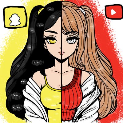 realistic girl split