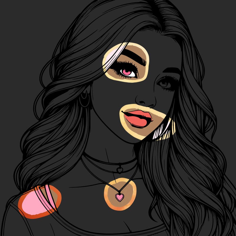 detailed realistic girl