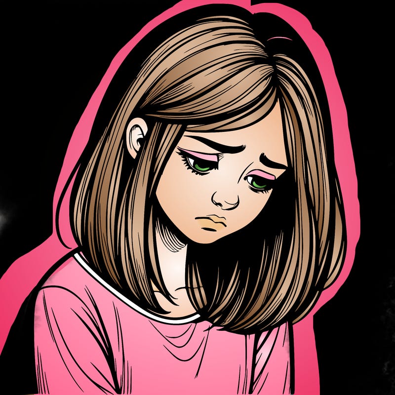 realistic sad girl