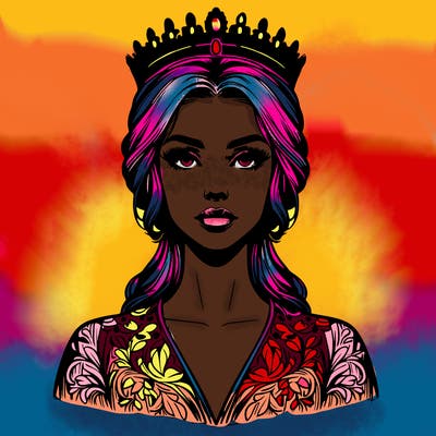 realistic beautiful queen