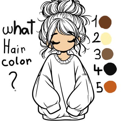 girl with baggy sweatshirt and messy bun