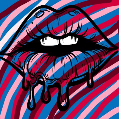 lips that look realistic and drip