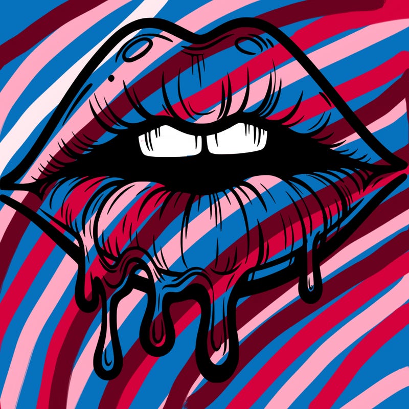 lips that look realistic and drip