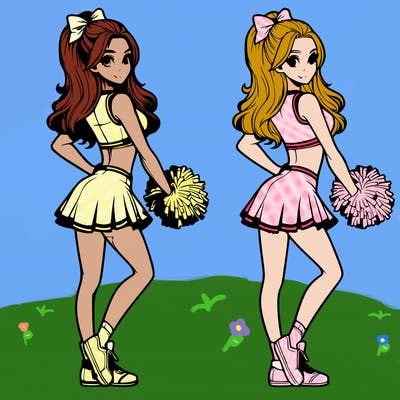 realistic cheerleader