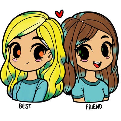 2 girl bff
