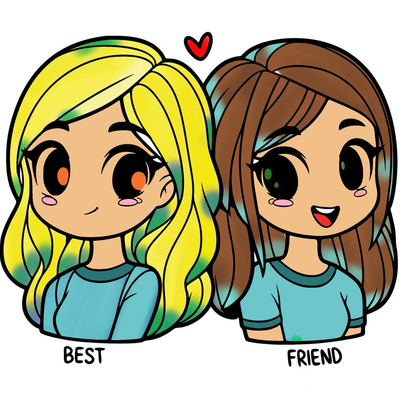 2 girl bff