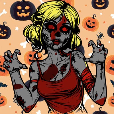 realistic zombie girl