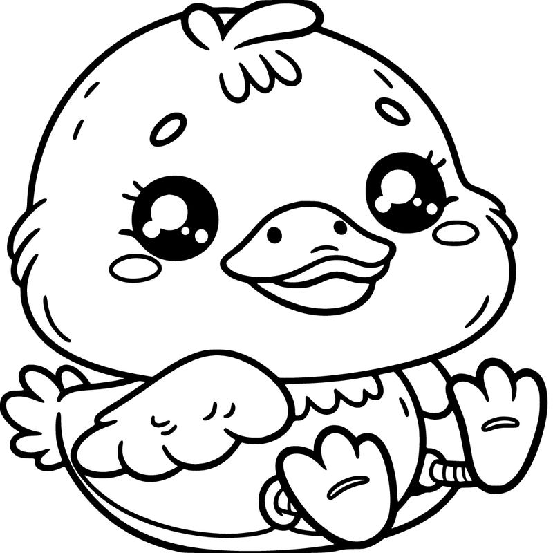 a cute funny duck