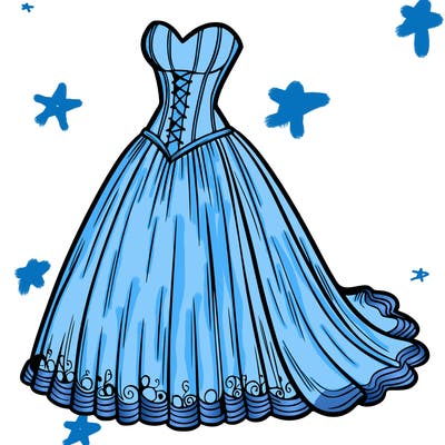 wedding dress-corset and a long and flowy skirt